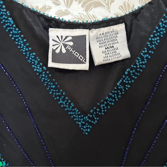 PHOOL - Vintage Sequin Butterfly Top – Glam Disco Statement Piece – M - Picture 3 of 3